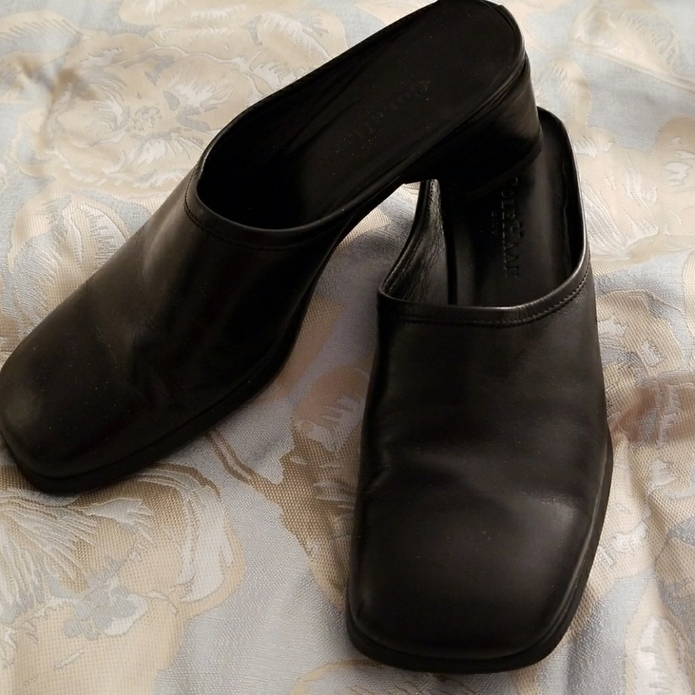 Cole Haan black mule shoes